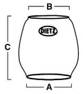 DIETZ Brand Replacement Globes, Choice of Size