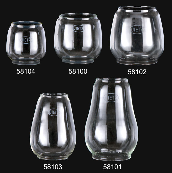 DIETZ Brand Replacement Globes, Choice of Size