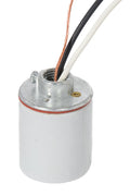 E-26 Keyless Glazed Porcelain Socket with 20" Wire Leads, Bare Ground Wire