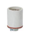 E-26 Keyless Glazed Porcelain Socket with Metal Cap