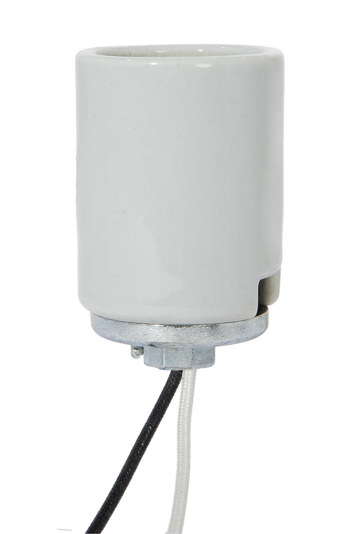 E-39 Mogul Heavy Duty Keyless Glazed Porcelain Socket with Metal Cap, 4KV Pulse Rated