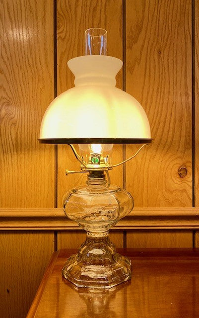 Early Sewing Lamp Pattern Complete with Electric Burner, Chimney, and Shade (67516)
