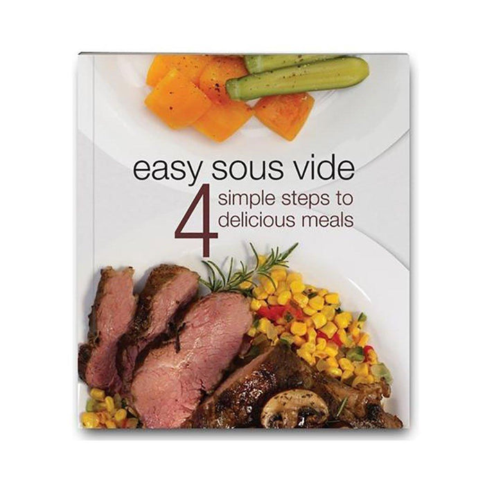 Easy SousVide Cookbook displayed on a white background