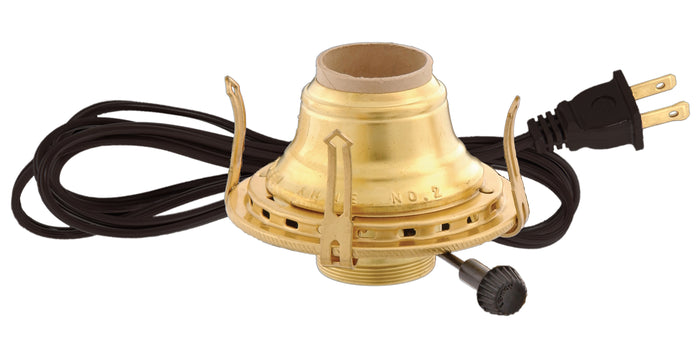 Electric Princess Feather Oil Lamps Complete with Electric Burner and Chimney (66499E)
