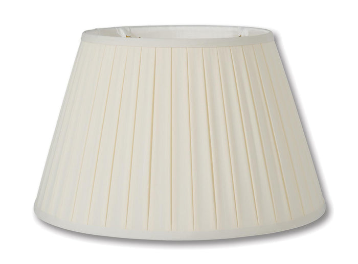 English Box Pleat style Softback Shades, Eggshell Color