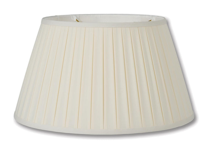 English Box Pleat style Softback Shades, Eggshell Color