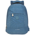 A sapphire EUME massager laptop backpack with two USB ports and a front pocket, designed for anti-theft and functionality.