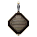FINEX 10″ Cast Iron Grill Pan, Grillet displayed on a white background