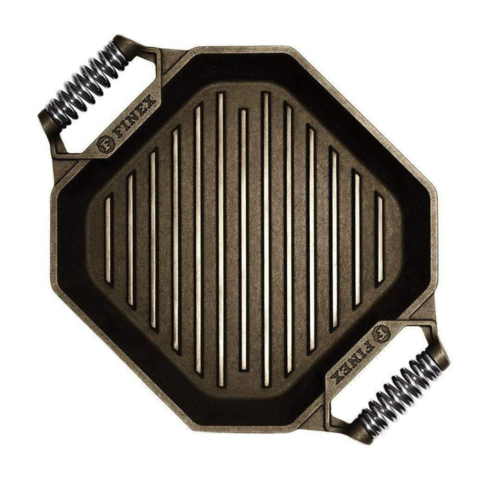 FINEX 12″ Cast Iron Grill Pan displayed on a white background