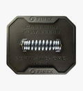 Top view of FINEX 8'' Cast Iron Flat Press displayed on white background