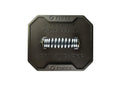 Top view of FINEX 8'' Cast Iron Grill Press displayed on a white background