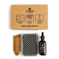 FINEX Cast Iron Cleaning Care Kit with packing displayed on a white background