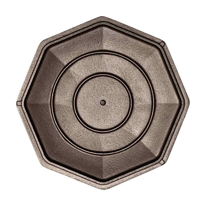Bottom view of FINEX Cast Iron Cover displayed on white background
