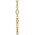 Floral Pattern Decorative Brass Fixture Chain (13113)