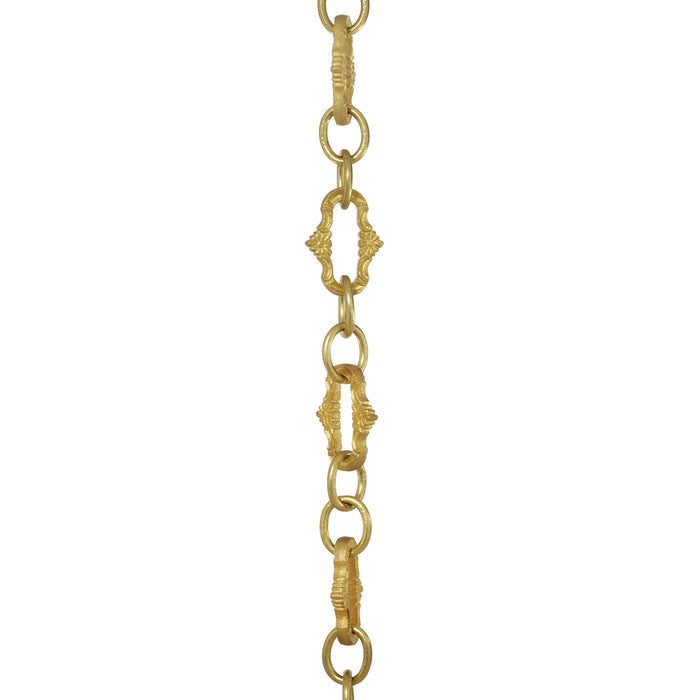 Floral Pattern Decorative Brass Fixture Chain (13113)