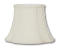 French Oval Lamp Shades - Eggshell Color, Tissue Shantung Material