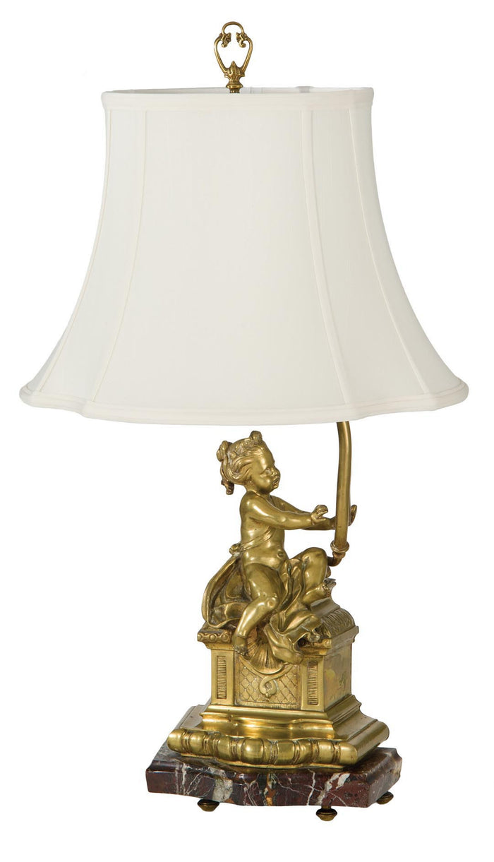 French Oval Lamp Shades - Eggshell Color, Tissue Shantung Material