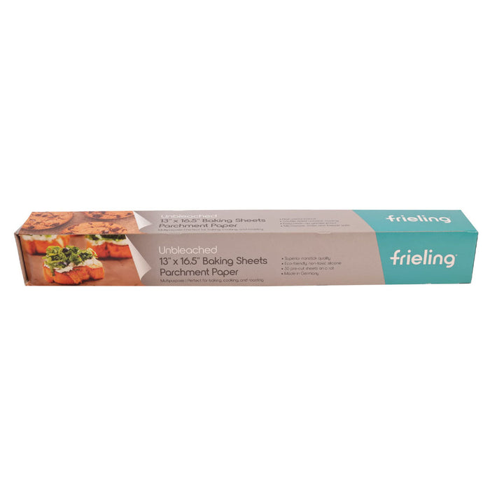 Frieling unbleached parchment paper packaging on a white background