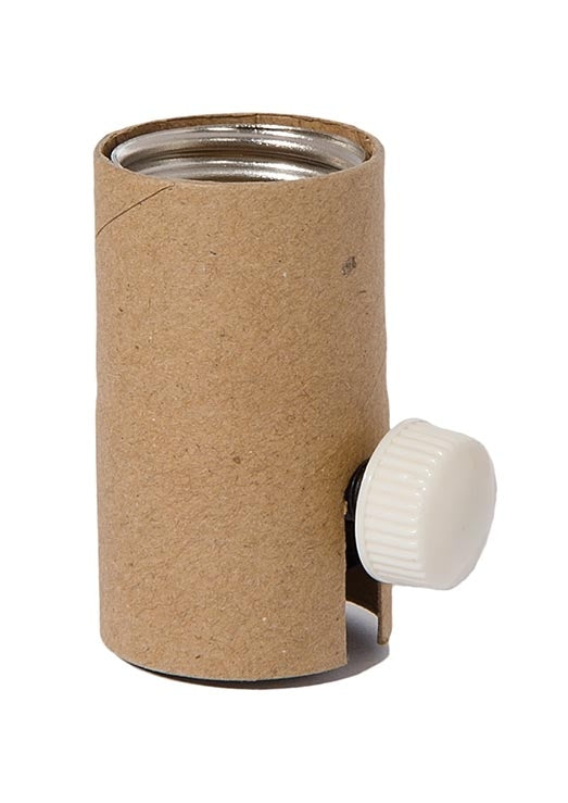 Full Range Dimmer Socket, Interior with Ivory Knob & Paper Lining