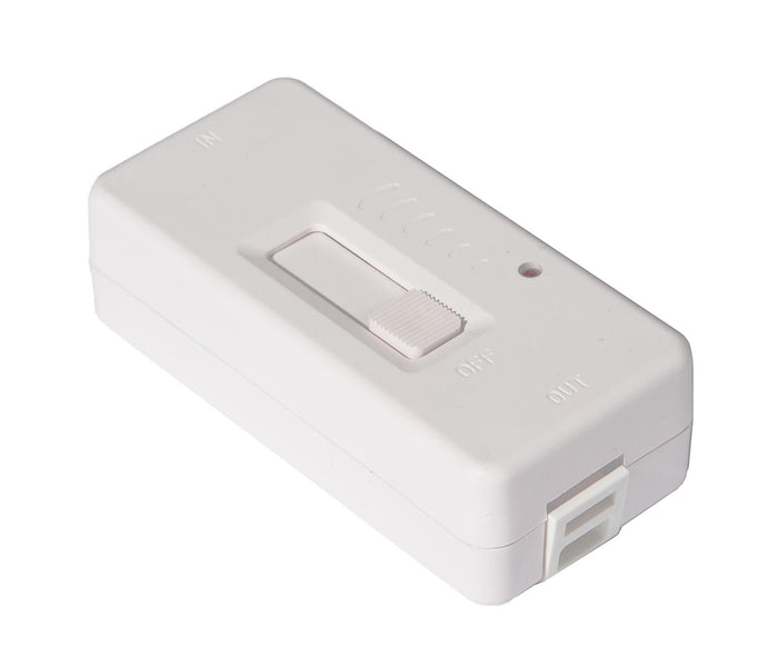 Full Range Inline White Dimmer for LED, CFL, Incandescent Bulbs