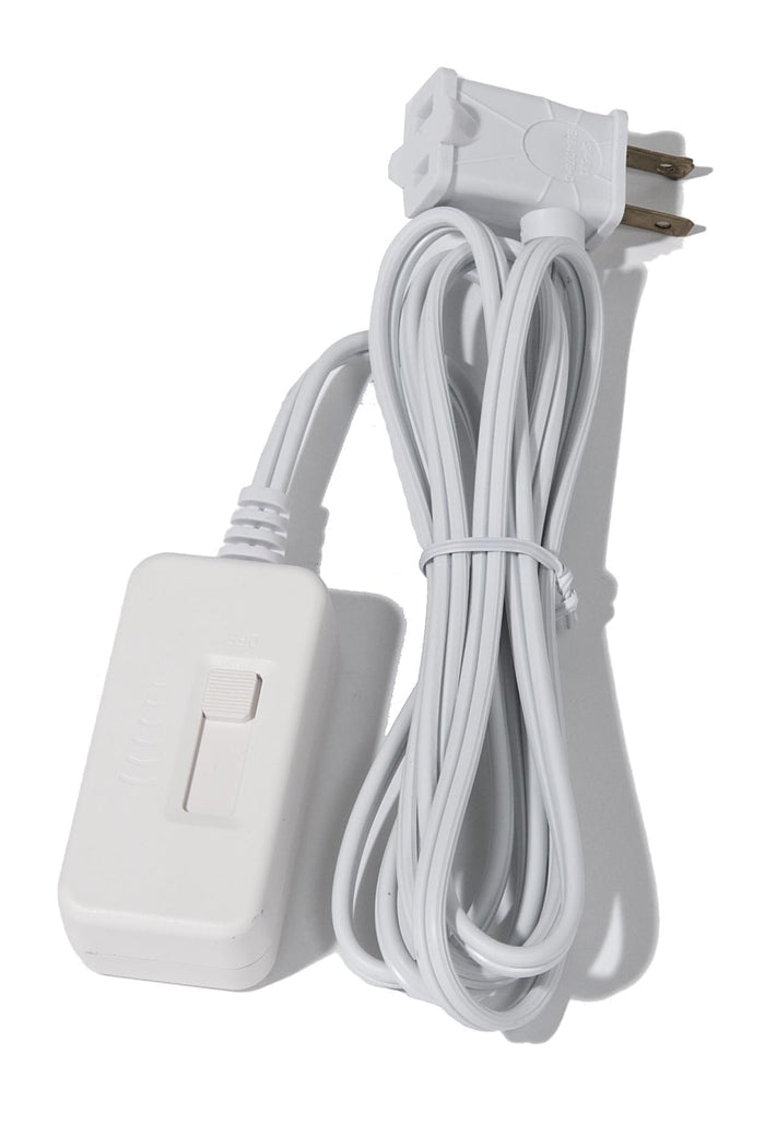 Full Range White In-line Dimmer with 6' Cord and Plug Set