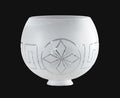 Gasolier Lamp Shade, Hand Cut Starburst Design, 2-1/2 inch fitter