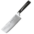 Ginsu Forged Damascus 6″ Cleaver displayed on a white background