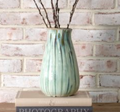 Glazed ceramic vase -10.6"