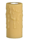 Gold Special Super Wide PolyBeesWax Candle Choice of 4" or 6" Tall, CANDELABRA Size (7/8" I.D.)