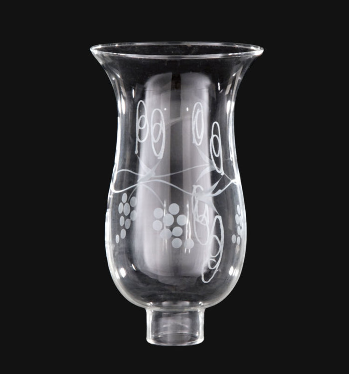 Grapes Design Hurricane Shade or Globe, 1-5/8" Fitter Size (08710)