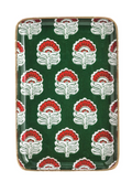 Green Block Metal Tidbit Plate