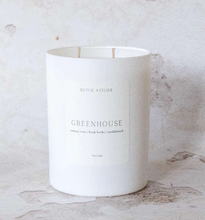 Greenhouse scented candle