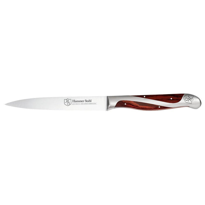 Hammer Stahl Steak Knife displayed horizontally on a white background