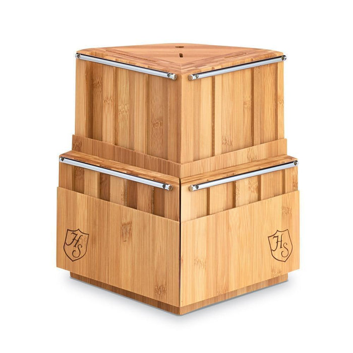 Hammer Stahl 18-Slot Revolving Bamboo Block displayed on a white background