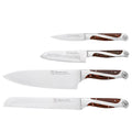 Hammer Stahl 4-Piece Cutlery Collection displayed horizontally on a white background
