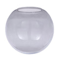 Hand Made Smoked Glass Neckless Ball Shades, 4 inch top opening (08856S)