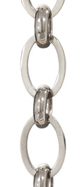 Hand Made Solid Brass Chain, Nickel Plated