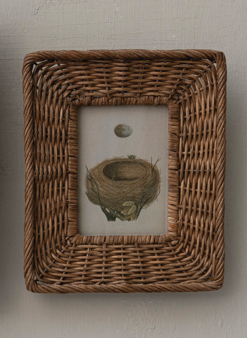 Hand-Woven Wicker Photo Frame -5" x 7"