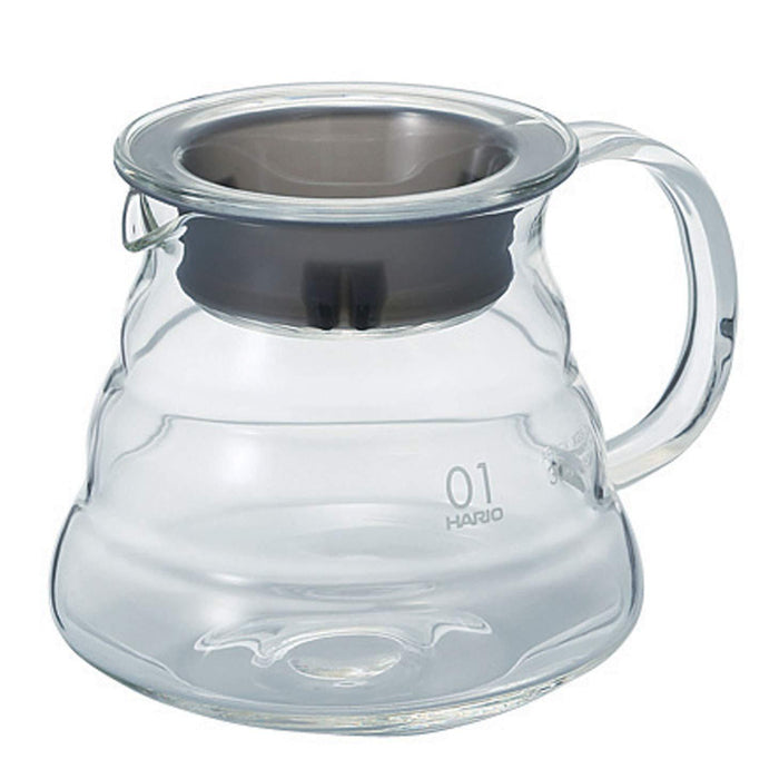 360 ml Hario V60 range server glass displayed on a white background