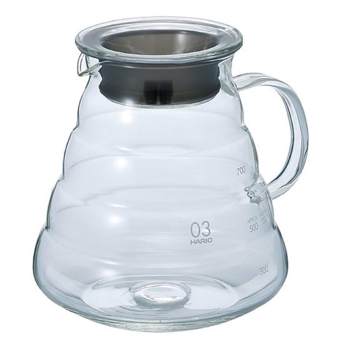 800 ml Hario V60 range server glass displayed on a white background