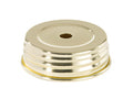 Heavy, Brass Plated Steel Mason Jar Lid Adapter, 2-11/16" Dia. (20052)