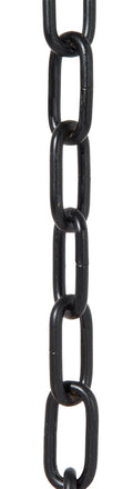 Heavy Duty 0 Gauge Satin Black Finish Steel Oval Chain