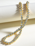 Helene Bezel CZ tennis necklace