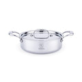 2.5 qt Heritage Steel 5-ply Stainless Sauteuse with Lid displayed on a white background