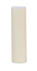 Ivory Matte Polybeeswax Candle Cover, Choice of CANDELABRA or MEDIUM Base, 4" and 6" Sizes