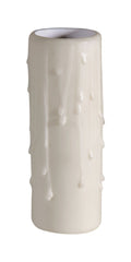 Ivory PolyBeesWax MEDIUM Size (1.25"I.D) Candle Cover, Choice of 4" or 6" Sizes