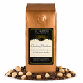 1 lb J.L. Hufford Chocolate Macadamia Coffee beans bag with coffee beans and macadamia in front displayed on a white background