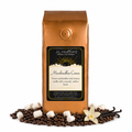1 lb J.L. Hufford Marshmallow Cream coffee bag with coffee beans, marshmallows, and vanilla sticks on a white background