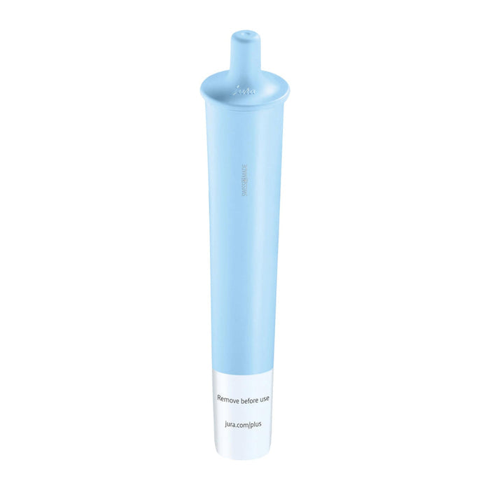 Jura clearyl pro blue water filter displayed on a white background