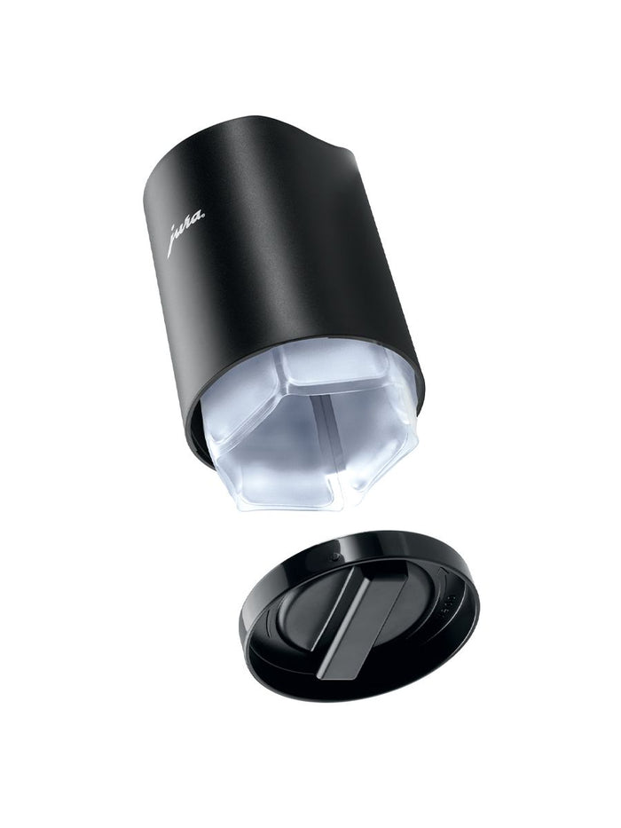 Black Jura Glacette apart displayed on a white background